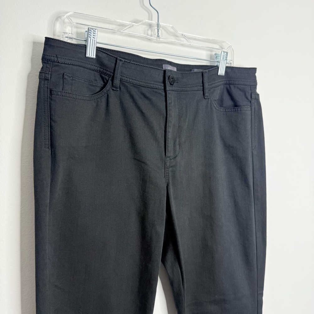 NWOT J. Jill Authentic Fit Slim Ankle Jeans In Black Ankle Button Detail 12 Tall - Picture 2 of 11
